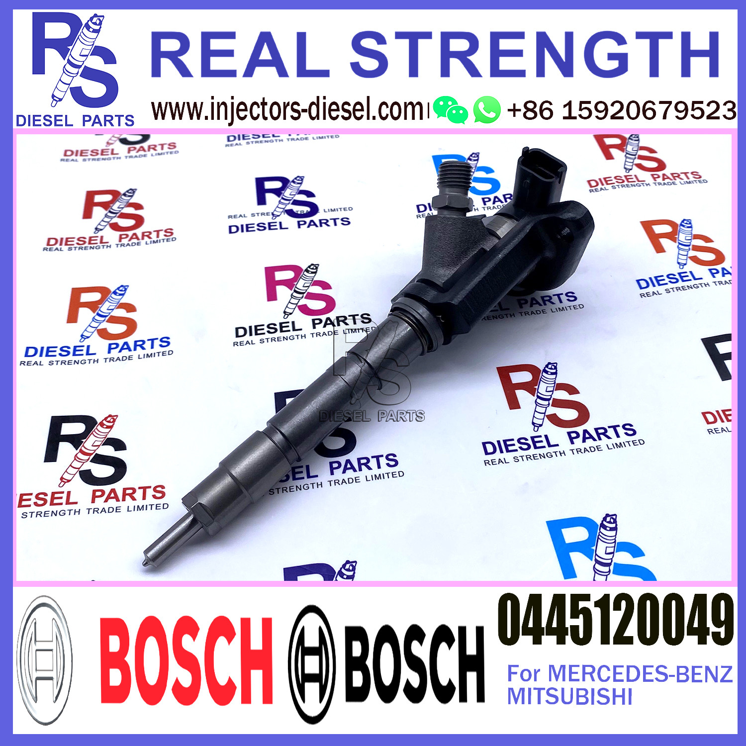 0445120048 0445120049 ME223750 Diesel Fuel Common Rail Injector Assembly For Mitsubishi fuso 4m50 Canter
