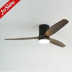 Modern Design Home Office 52 Inch Wooden Blades Dimmable LED Ceiling Fan with