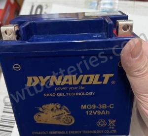 Quality Motorcycle MG9-3B-C Dynavolt Nano Gel Battery Replacement 12V 9Ah wholesale