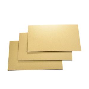 Quality Antiwear Gold PE Aluminum Composite Panel UV Resistant Durable wholesale