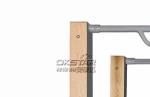 outdoor fitness equipment outdoor wood monkey bars for adult exercise