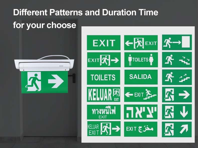 265V Emergency Exit Sign Light