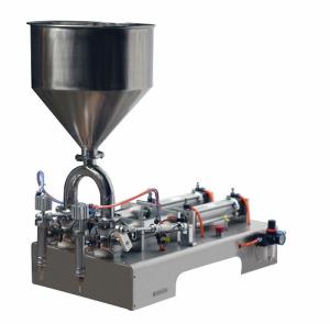 Quality 220V Double heads Semi Automatic Cream Filling Machine for cosmetic paste ketchup sauce wholesale