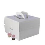 Food Grade Cardboard Single Pastry Cake Box Handpaper Cups Takeaway Packaging