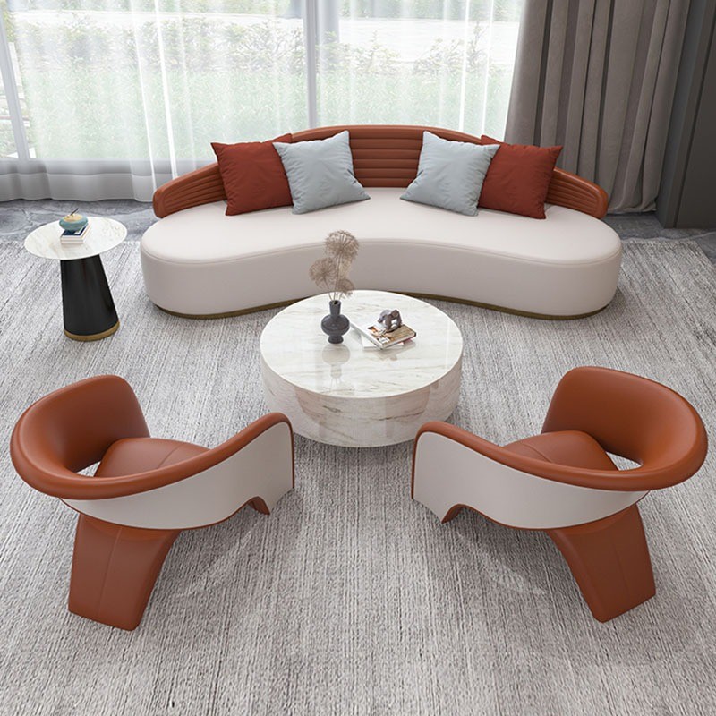 Creative Black Hotel Lobby Furniture Leather Aircraft Chair Leisure And Public Cafe