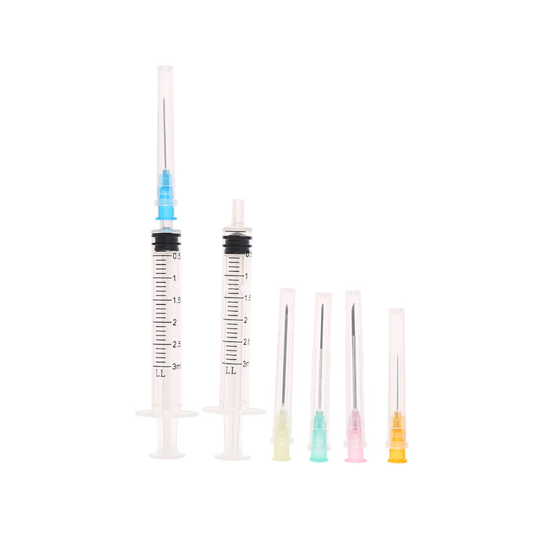 FDA510K CE ISO Plastic Luer slip/lock Sterile Disposable Syringe with needle for Vaccine 3ml 5ml