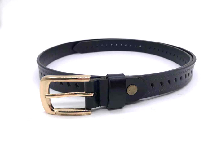 Ladies Multicolor Skinny Thin 23mm Genuine Leather Waist Dress Belt