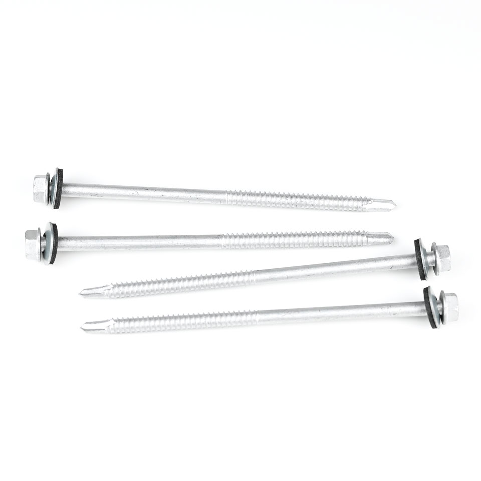 Ruspert Coated Stainless Steel Self Drilling Screws 6.3x130mm for Tapping and Drilling
