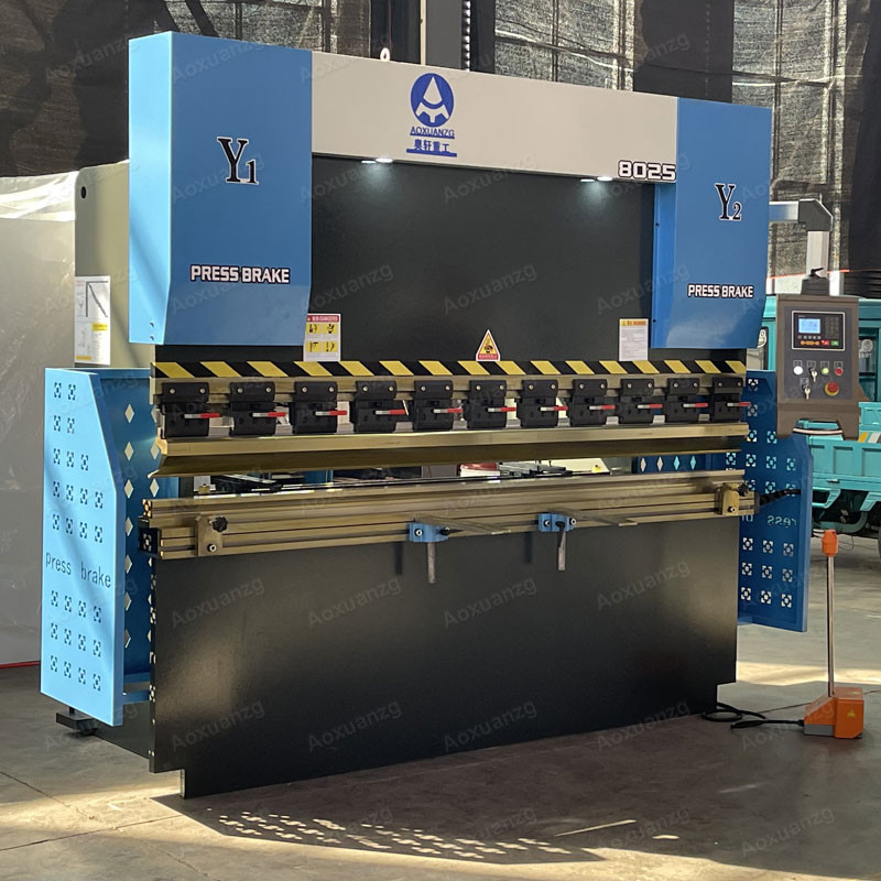High-Efficiency 80T Press Brake E22 Control System 2500MM NC Smart Hydraulic Press Brake