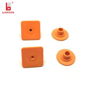 Quality Visual Square Livestock Identification Tags , Ear Tagging In Animals 32*32mm wholesale