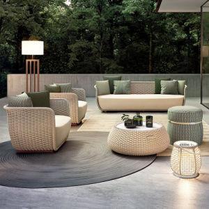 Outdoor Sofa Furniture Combination Rattan / Wicker Easy to Washable for Villa
