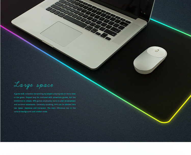 OEM Logo RGB Gaming Mouse Pad Large XXL Safe And Harmless