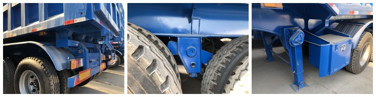 Triple Axles Hydraulic 40 Ton Rear Dump Trailers