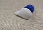 White / Blue Cosmetic Plastic Lotion Pump 1 . 3 - 1 . 5CC Dosage Output