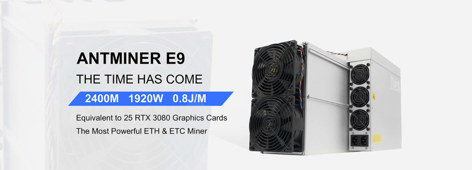 Bitmain Antminer E9 2400MH/S 1920W Ethash Asic Mining Machines