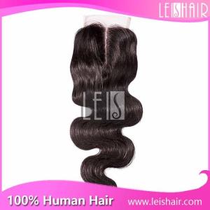 Quality Brazilian middle part lace closure hair for black women wholesale