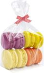 Flat Bottom Cellophane Bags, 3x2x6.5 Inches Gusseted Cellophane Bags With Paper
