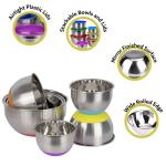 Polished Stainless Steel Cookware Sets Rust Resistant Salad Bowl Stainless Steel