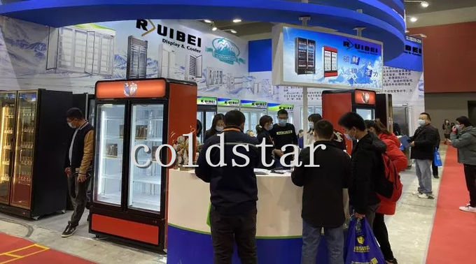 Ruibei Cold Drinks Refrigerator Showcase 3 Doors Glass Display Chiller