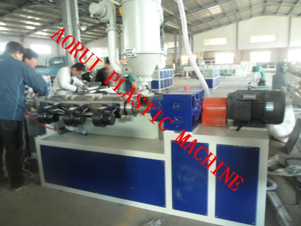 Cheap Electrical Conduit Plastic Pipe Extrusion Line PP PE , Single Screw Extruder for sale
