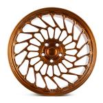 Professional custom alloy chrome 5x100 gold 18 24 inch rims gold colored car