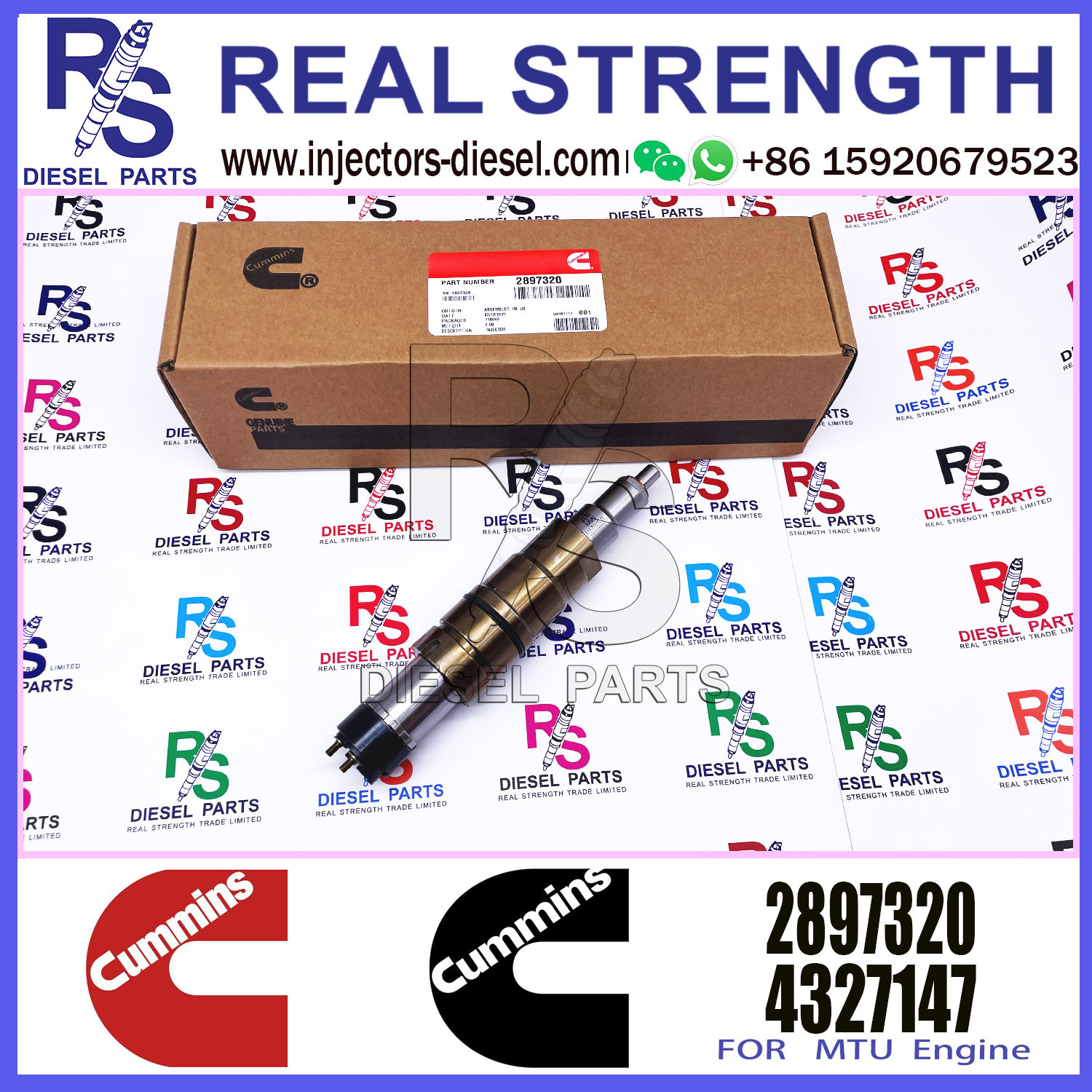 Fuel Diesel Injectors Nozzle 2872289 2030519 1948565 2872544 4384363 5579419 2897320 For Cummins ISX 15 Engine