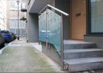 Side Mount Stainless Steel Glass Railing Systems With 10mm / 12mm Tempered Glass