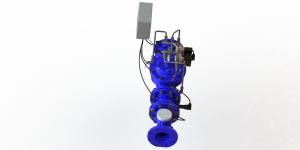 Quality Touch Screen Blue Pressure Release Valve For Reducing Non Revenue Water wholesale
