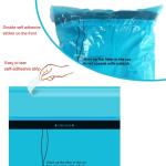 25*30cm Disposable Garbage Bag With Self Adhesive Sticker