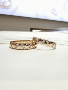 Quality 12g Gold Engagement Couple Rings wholesale