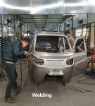 Closed Hybrid 3 Wheel 65KM/H Motorized Passenger Tricycle