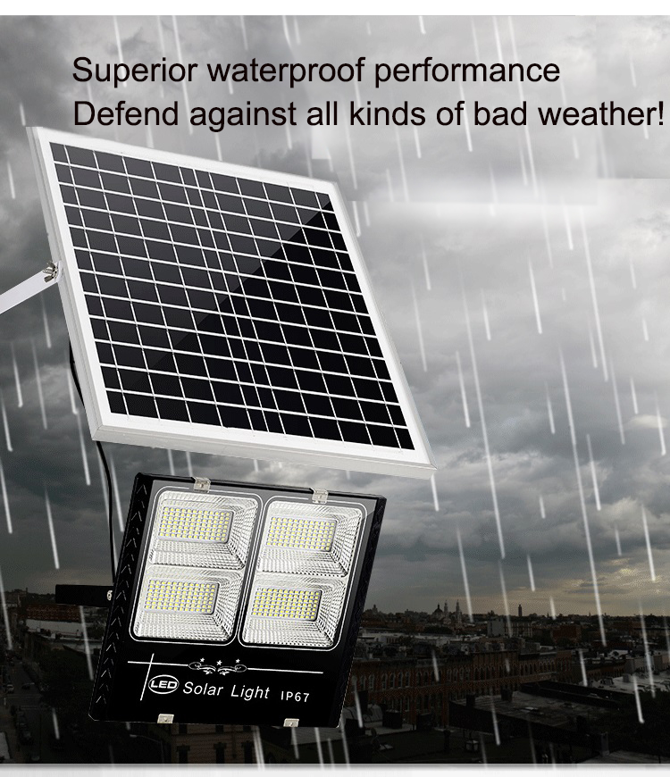 Road Lighting 25W 60W 100W 150W 200W 300W Wireless Motion Sensor Solar LED Floodlight