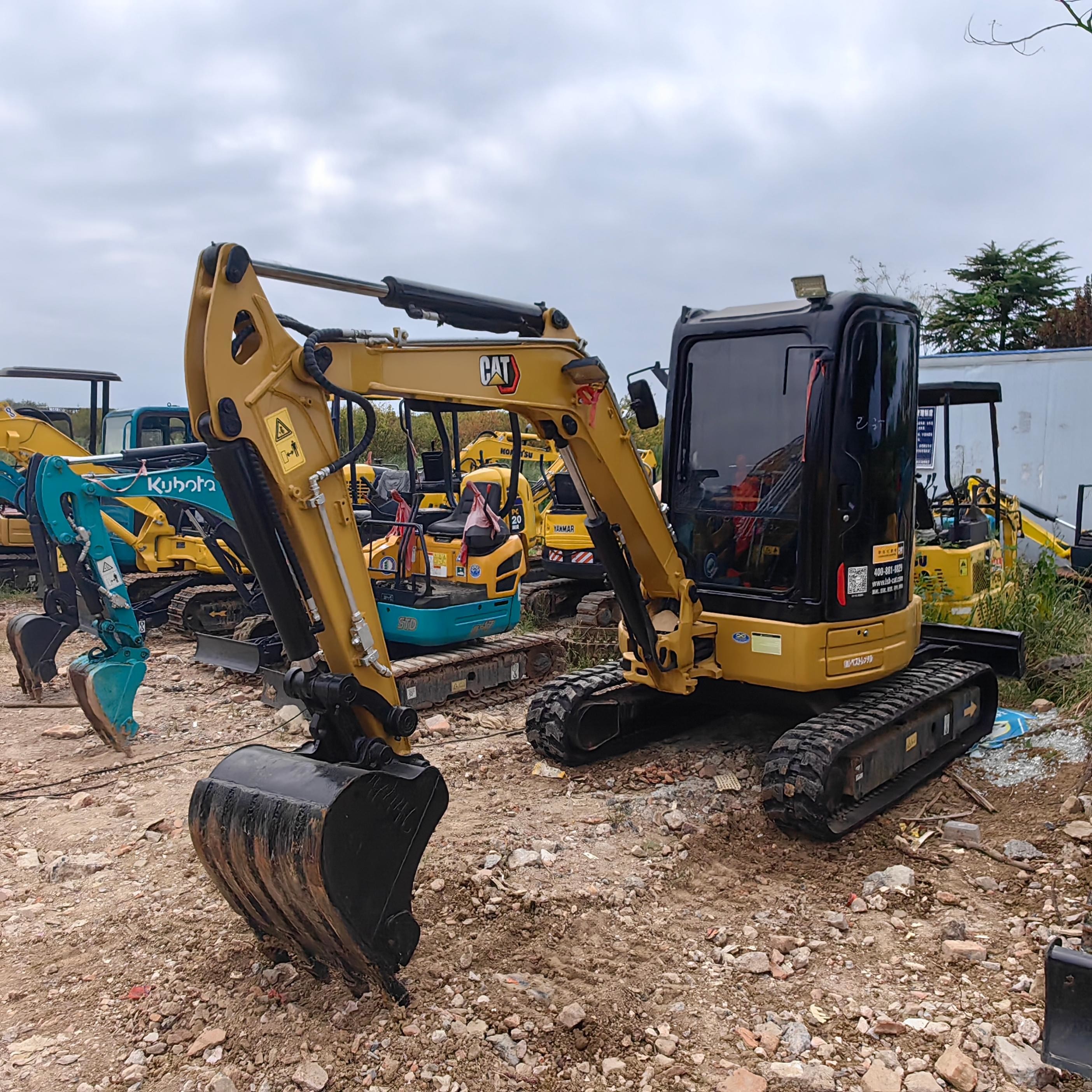3ton Secondhand Mini Cat 303.5 Crawler Digger Used Compact Caterpillar Backhoe Excavator