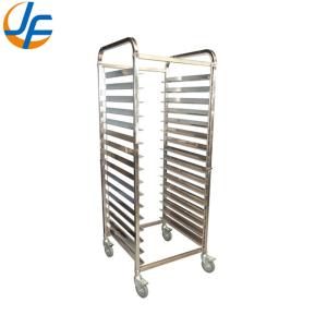 Quality High Standard Stainless Steel Knocked-Down Baking Tray Rack Trolley wholesale