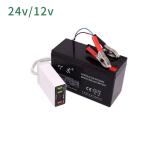 Motorcycle Truck DC Converter With Battery Clip 12V 24V to 5V QC3.0 USB Charger