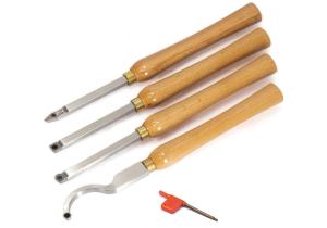 China 4pcs DIY Mini Carbide Tipped Wood Lathe Turning Tools Combo Set on sale