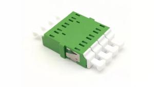 Quality Non Flange 0.2dB Plastic LC/APC Quad Fiber Optic Adapter wholesale