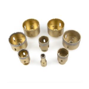Quality Golden Vacuum Brazed Diamond Core Drill Bit Marbl Diamond Hole Saws wholesale