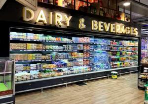 China Open Display Fridge R290 5 Layers Remote on sale