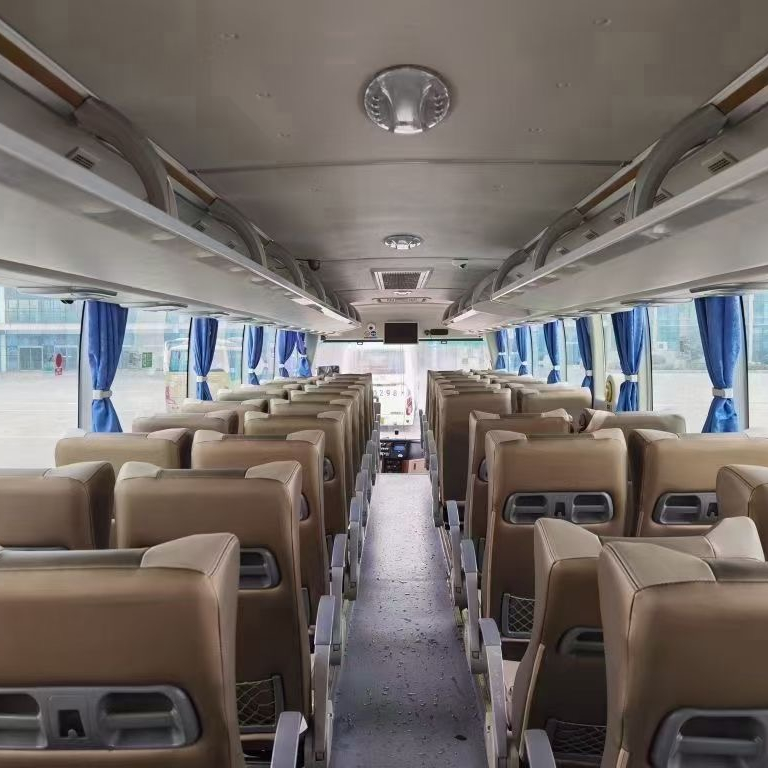 Left Hand Drive Steering 50 Seats Bus with Deisel Fuel at Affordable