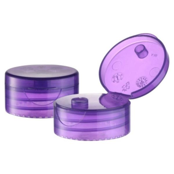 33mm Transparent Cylindrical Double Wall Plastic Flip Cap for Recyclable Direct