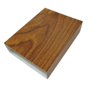 Quality OEM 6m Wood Finish Aluminium Profiles For Windows Doors wholesale