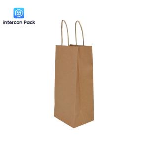 Quality 11.02x4.92x3.86 Inch Paper Handle Bags Offset Printing For Shopping wholesale