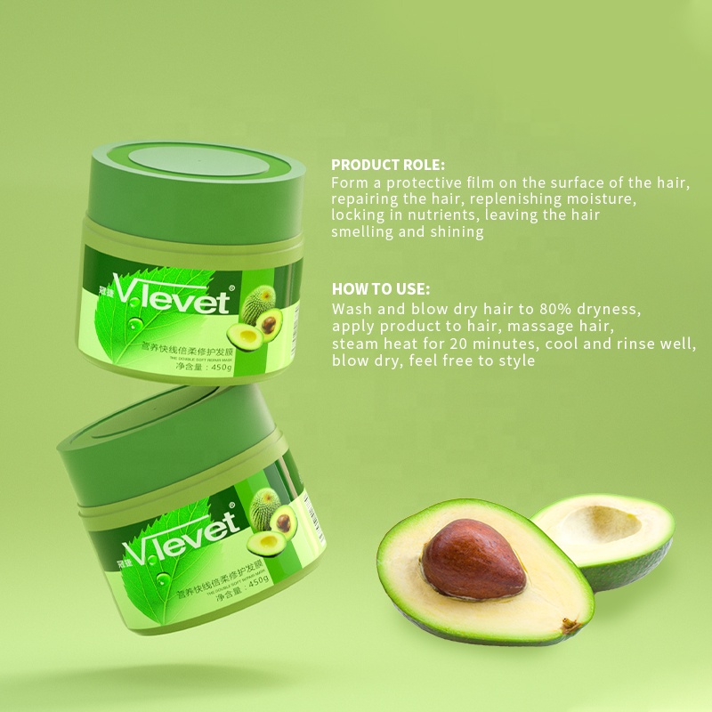 2-IN-1 Moisturizing Repair Masque Avocado Hair Mask 450ml for Dry Stressed Damaged Hair