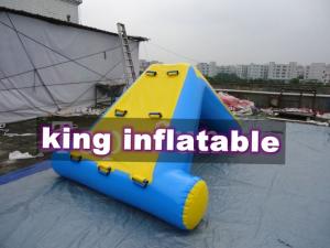 Quality Commercial 0.9mm PVC Tarpaulin Inflatable Big Air Slide For Water Park wholesale