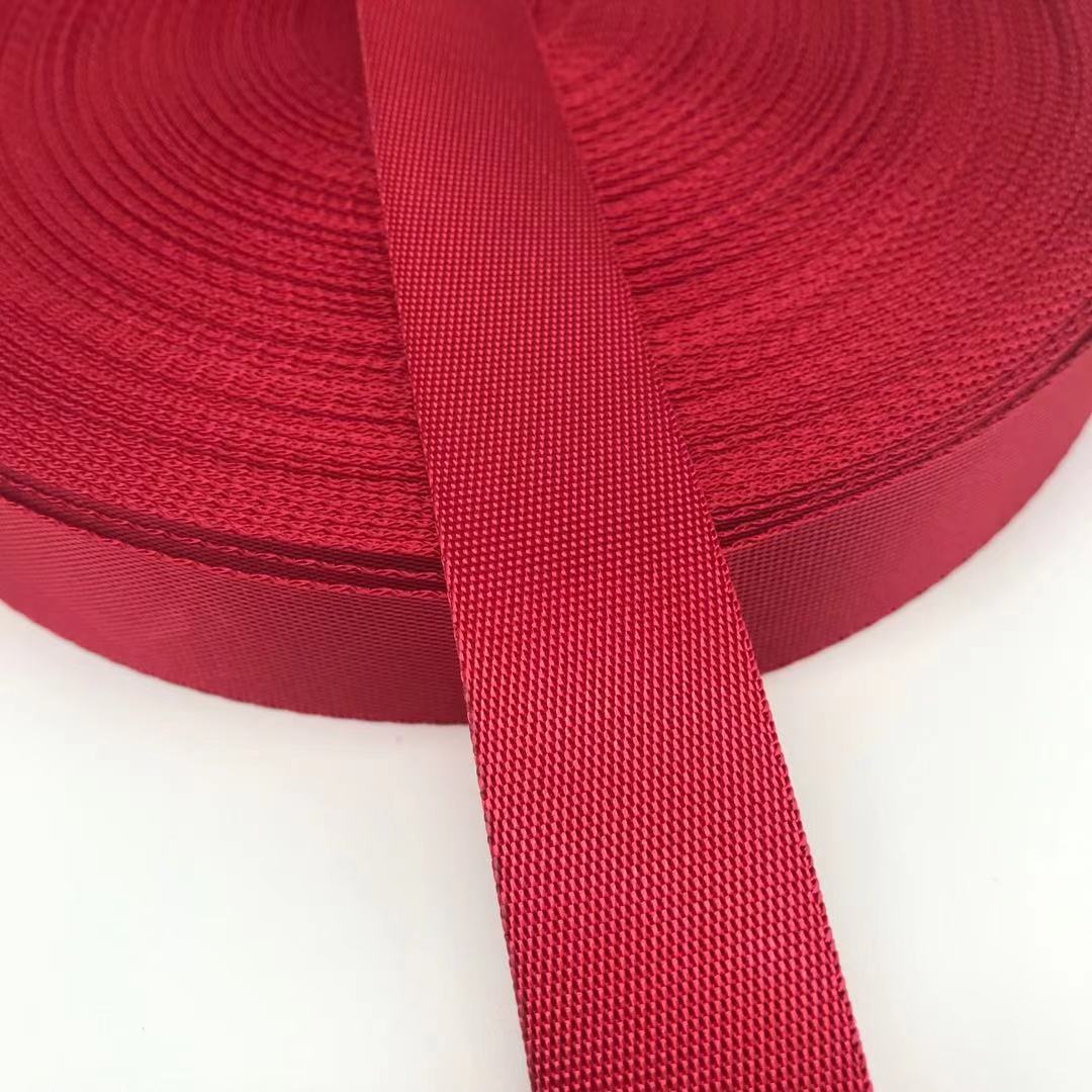 Wholesale colorful 100% Polyester PP polypropylene webbing Military schoolbag belt Woven Bead Pattern PP Webbing