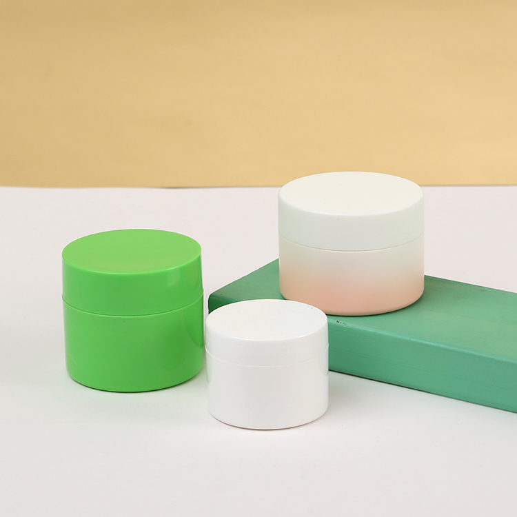 Wheat Biodegradable Cosmetic Containers Recyclable 100% PCR PLA Material Straw Cream Jar Green 2oz 3oz 8oz Free Samples