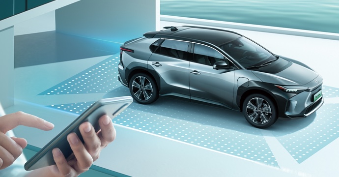 TO-YOTA BZ4X 615KM Electric Car SUV Powered by Ternary Lithium Electricity and 4690*1860*1650 Dimensions for 2024