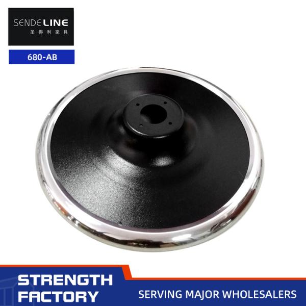 Cold Plate Stamping Spray Black Barber Chair Base Stainless Steel Edge 3.0mm