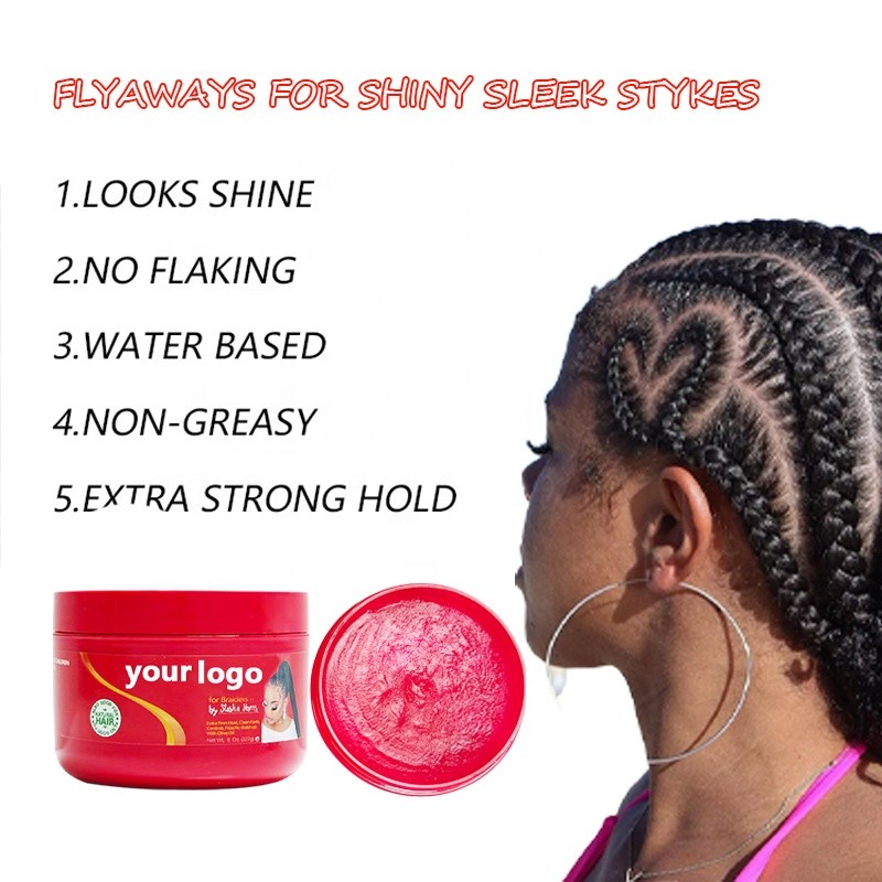 8oz Red Shine Jam Special For Salon And Beauty Salon Strong Hold Alcohol Free Braid No Flake Natural Hair Styles Styling Gel